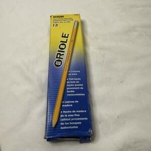 Dixon Oriole Woodcase Pencil, 2.5/F Medium Fine, Yellow Barrel, 12-Pack (12875)